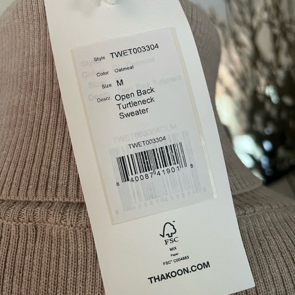 Thakoon 100% Merino Wool Turtleneck Sweater - Picture 6 of 6